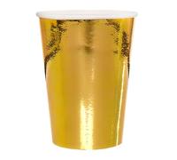 Santex 4985-3 Lote de 10 vasos de color oro metalizado