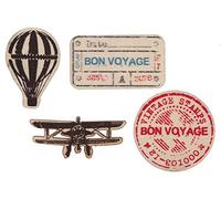 SANTEX 7382-99 - Bolsa de 20 confeti de buen viaje de madera