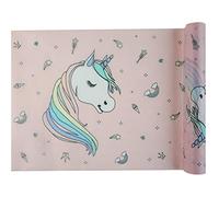 Santex - Camino de Mesa (5 m x 30 cm), diseño de Unicornio, Multicolor