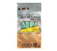 Santex guantes de latex talla l - doble capa - interior algodon flocad