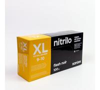 Santex Guantes de Nitrilo Negro, Talla XL, Sin Polvo, 4.5g, Sin Látex, Ajuste Ergonómico, Para Cocina Profesional y Doméstica