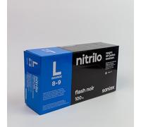Santex Guantes de Nitrilo, Talla L, Negro, Sin Polvo, 4.5g, Ergonómicos, Sin Látex, Para Uso Profesional y Doméstico en Cocina