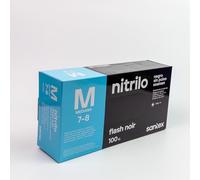 Santex Guantes de Nitrilo, Talla M, Negro, Sin Polvo, 4.5g, Ergonómicos, Sin Látex, Para Uso Profesional y Doméstico en Cocina