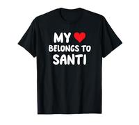 Santi - Mi Corazón Pertenece A Santi - Amor Camiseta