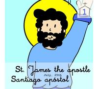 Santiago apóstol / St James the apostle (Bilingüe): letra ligada / linked letter