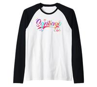 Santiago Chile | Vacation Travel Camiseta Manga Raglan