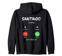 Santiago está Llamando y Debo IR a Chile de Viaje Sudadera con Capucha