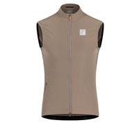 Santic Chaleco de Ciclismo para Hombre y Mujer, Chaleco de Carrera sin Mangas, Chaleco de Viento, marrón, L