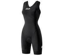 Santic Traje de triatlón acolchado para mujer, traje de triatlón de una pieza, sin mangas, tri-traje de bicicleta, traje skinnsuit de secado rápido que adelgaza traje de ciclismo