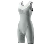 Santic Traje de triatlón acolchado para mujer, traje de triatlón de una pieza, sin mangas, tri-traje de bicicleta, traje skinnsuit de secado rápido que adelgaza traje de ciclismo, gris, S