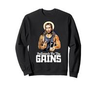 Santificado Be Thy Gains Jesús Entrenamiento de Levantamiento de Pesas Sudadera
