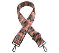 Santimon Asa Correa Bandolera Recambio Adjustable Lona Mujer Hombro Cincha Cadena con Hebilla Metalica para Bolso Cartera Monedero Raya(Rosado)