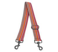 Santimon Correa Bandolera Asa Recambio Adjustable Lona Mujer Hombro Cincha Cadena con Hebilla Metalica para Bolso Cartera Monedero Raya(Rosa Naranja)