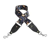 Santimon Correa Bandolera Asa Recambio Adjustable Lona Mujer Hombro Cincha Cadena con Hebilla Metalica para Bolso Cartera Monedero Leopardo(Azul Marino)