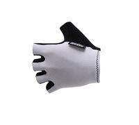 Santini 365 Brisk - Guantes de Dedo Cortos, Color Blanco, Mediano
