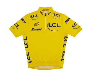 Santini Maillot Marca Modelo Kid's Overall Leader Jersey - Tour de France Official
