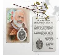 Santino di Padre Pio con medaglia - Immagine Religiose - Culto Cristiano de Plástico