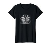 Santísima Trinidad Dios Padre Hijo Y Espíritu Camiseta gráfica económica, Mujer, Negro, M