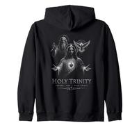 Santísima Trinidad Padre Hijo Espíritu Santo Sagrado Corazón Cristiano Sudadera con Capucha