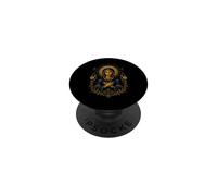 Santísima Virgen María Estilo Bizantino Icono Católico Arte Sagrado PopSockets PopGrip Adhesivo