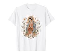 Santísima Virgen María Sagrada Flores de Oración Camiseta