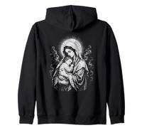 Santísima Virgen María Sosteniendo al Niño Jesús Sagrado Sudadera con Capucha