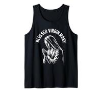 Santísima Virgen María - Vintage Jesús Madre Cristiana Fe Camiseta sin Mangas