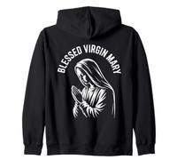 Santísima Virgen María - Vintage Jesús Madre Cristiana Fe Sudadera con Capucha