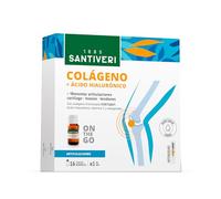 SANTIVERI - Colágeno Líquido Artrosin, Complemento Alimenticio con Colágeno Hidrolizado, Ácido Hialurónico, Vitamina C y Manganeso, Contribuye al Bienestar en Articulaciones y Cartílagos - 16 Viales