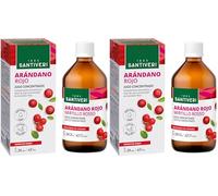 SANTIVERI - Concentrado de Arándano Rojo con Alto Contenido en Proantocianidinas 180mg/100ml, Sin Azúcar - Frasco de 490 ml (Paquete de 2)