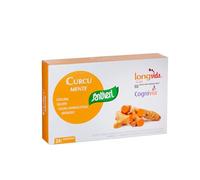 SANTIVERI - Curcu Mente, Complemento Alimenticio a Base de Cúrcuma Optimizada Longvida, Bacopa y Cognivia, Contribuyen al Rendimiento Intelectual Normal y la Memoria - 24 Comprimidos