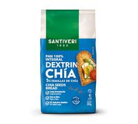 SANTIVERI - Dextrin Chía - Tostadas de Pan 100% Integral Tradicional - Alto en Fibra, Sin Azúcares Añadidos - Ayuda a tu Salud Digestiva - Vegano - 300 g
