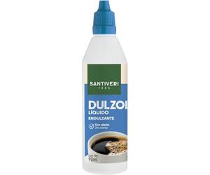 SANTIVERI - Edulcorante Liquido Grande, Transparente 100% Natural, Para todas las Dietas | 0% calorías, Sabe a azúcar - 90 ml (Paquete de 5)