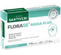 SANTIVERI - Florase Ansia Plus, Complemento Alimenticio con Probióticos, Hierbaluisa, Escutelaria, Lavanda y Vitaminas, Contribuye al Estado Emocional, Bienestar Mental y Relajación - 30 Cápsulas