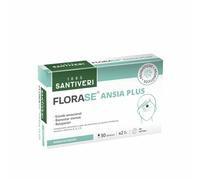 SANTIVERI - Florase Ansia Plus, Complemento Alimenticio con Probióticos, Hierbaluisa, Escutelaria, Lavanda y Vitaminas, Contribuye al Estado Emocional, Bienestar Mental y Relajación - 30 Cápsulas