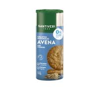SANTIVERI - Galletas Avena Integrales, 0% Azúcares añadidos - Con Fibra Prebiótica - Sin Huevo, Sin Lactosa, Sin Grasa de Palma, Alto Oleico - Veganas - 190g