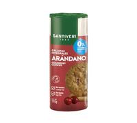 SANTIVERI - Galletas Integrales Arándanos, con Fibra y 0% Azúcares Añadidos, Sin Aceite de Palma, Vegano - 190 g