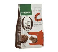 SANTIVERI - Galletas Jungla Cacao Triple Zero, Galletas Crujientes con Avena Integral y Proteína de Guisante, Altas en Fibra, Sin Edulcorantes, Sin Azúcar Ni Gluten, Ideal para Niños Vegano - 120 g