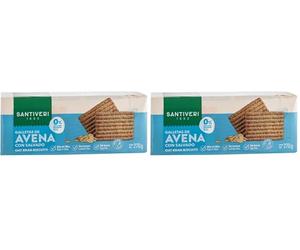 Santiveri Galletas Salvado Avena 520G - 200 g (Paquete de 2)