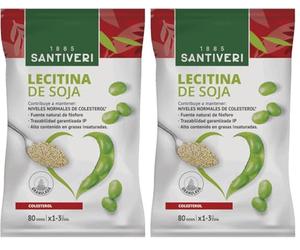 Santiveri - Granulado Soja Lecitina Bolsa - 400g, 1 (Paquete de 2)