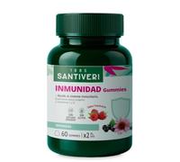 SANTIVERI - Inmunidad Gummies, Complemento Alimenticio a Base de Extracto Seco de Equinácea, Saúco, Propolis, Zinc y Vitaminas, Contribuye al Sistema Inmunitario y a Cuidar las Defensas - 60 Gummies