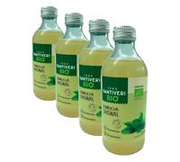 SANTIVERI - Kombucha Original BIO - Bebida fermentada de té verde, No pasteurizada, Sin conservantes - Solo 8kcal - Una bebida con una gran vida - Vegano - 250 ml (Paquete de 4)