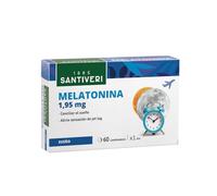 SANTIVERI - Melatonina 1,95 mg, Complemento Alimenticio a Base de Melatonina, Contribuye a Conciliar el Sueño y Aliviar el Jet Lag - 60 Comprimidos