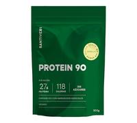 SANTIVERI - Protein-90 Instantáneo en Polvo, Alto Contenido en Proteína a Base de Proteína 100% Vegetal, Aminoácidos y Vitaminas, Sabor Vainilla - 300g