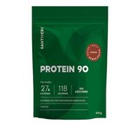 SANTIVERI - Protein-90 Instantáneo en Polvo, Alto Contenido en Proteína a Base de Proteína 100% Vegetal, Aminoácidos y Vitaminas, Sabor Cacao - 300g
