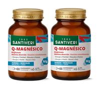 SANTIVERI - Q-Magnésico, Complemento Alimenticio con Magnesio Bisciglinato, Ayuda a Disminuir el Cansancio y Contribuye al Normal Estado de Músculos, Huesos y Sistema Nervioso - 2 x 88 Comprimidos