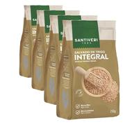 Santiveri - Salvado Entero Integral Trigo Bolsa - 250g (Paquete de 4)