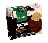 SANTIVERI - Tortitas bañadas con Chocolate Proteico - 26g de Proteína por 100g - Bajo Intake Calórico (sólo 134kcal por ración), Con Fibra