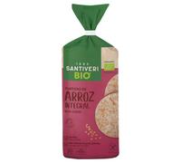SANTIVERI - Tortitas Bio de Arroz Integral BIO - Con Fibra y Bajo Contenido de Grasas Saturadas - Ingredientes Procedents de Agricultura Ecológica - Vegano - 100g