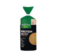 SANTIVERI - Tortitas Proteicas de Lentejas BIO - 28g de proteína por 100g - Alto contenido en Fibra, Bajo Intake Calórico (Sólo 73 kcal por ración) - Ingredientes Procedents de Agricultura Ecológica